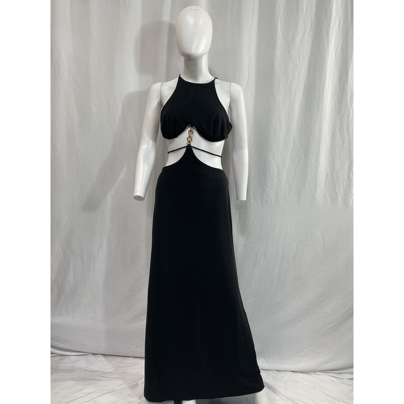 Lpa 'Elisa' Black Cut Out Maxi Dress Size S