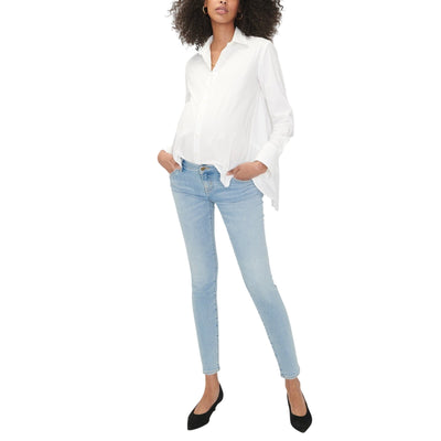 Hatch Classic Light Wash Slim Maternity Denim Jeans Size 27