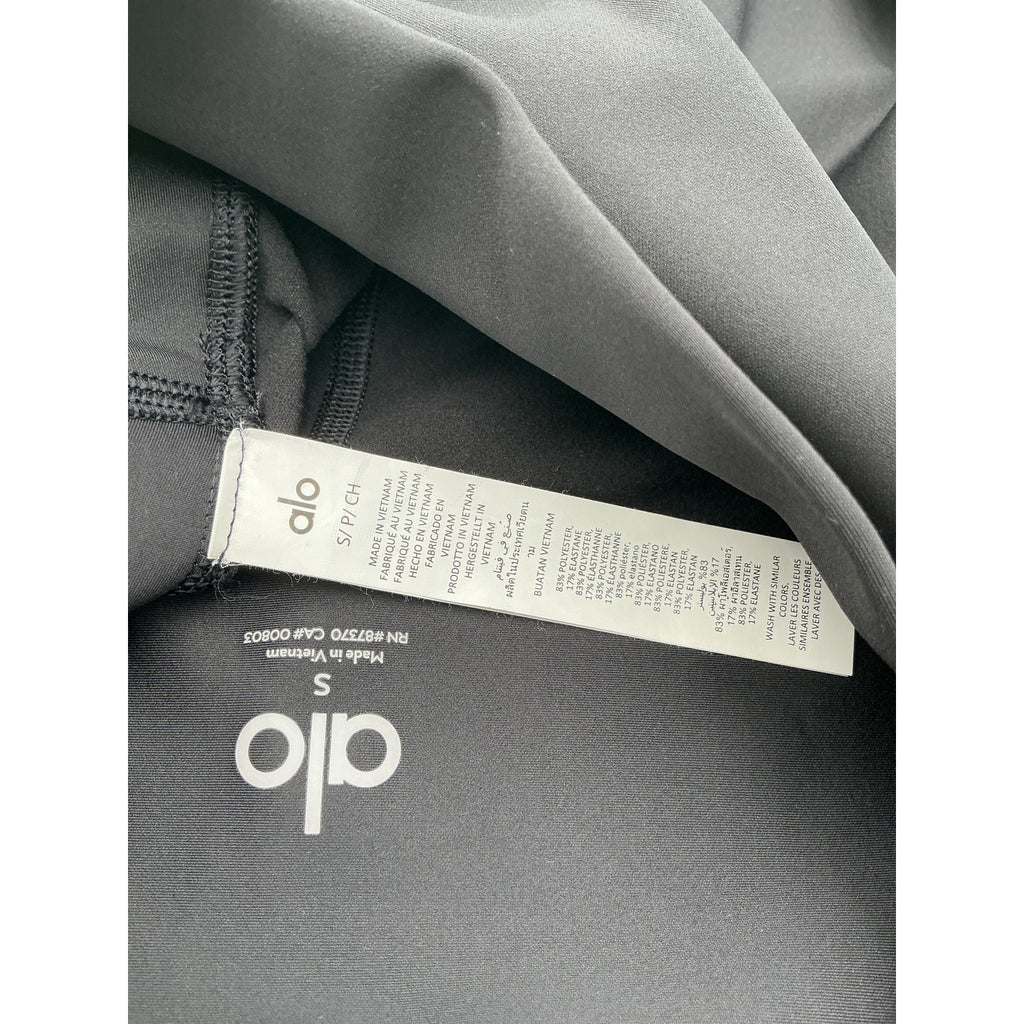 Alo Yoga High-Waist Black Polyester Airlift Legging Size S
