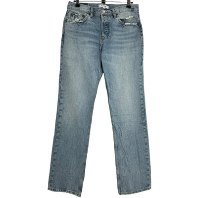 Re/Done Classic Blue Easy Straight Denim Jeans Size 27