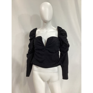 Reformation 'Ivy' Black Top Size 10
