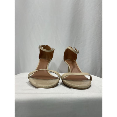 Aquatalia 'Rubie' White Leather Sandal Size 10