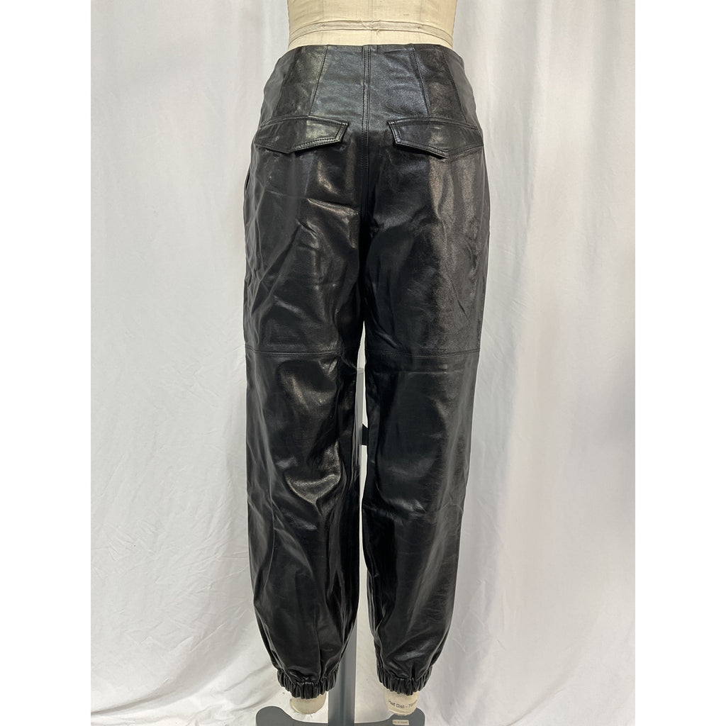 Ulla Johnson 'Cyrus' Black Leather Pant Size 2