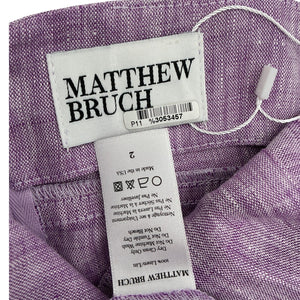 Matthew Bruch Chic Purple Kimmie Cutout Dress Size 2