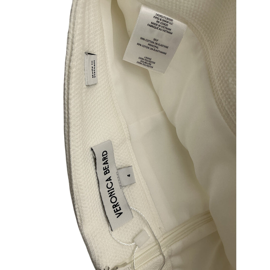 Veronica Beard 'Emar' White Cotton Mini Skirt Size 4