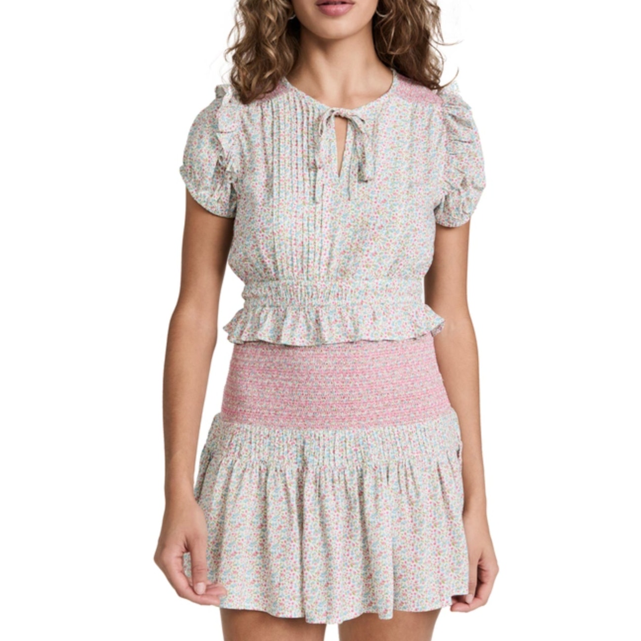 Loveshackfancy 'Toto' Pink Mini Dress Size XS