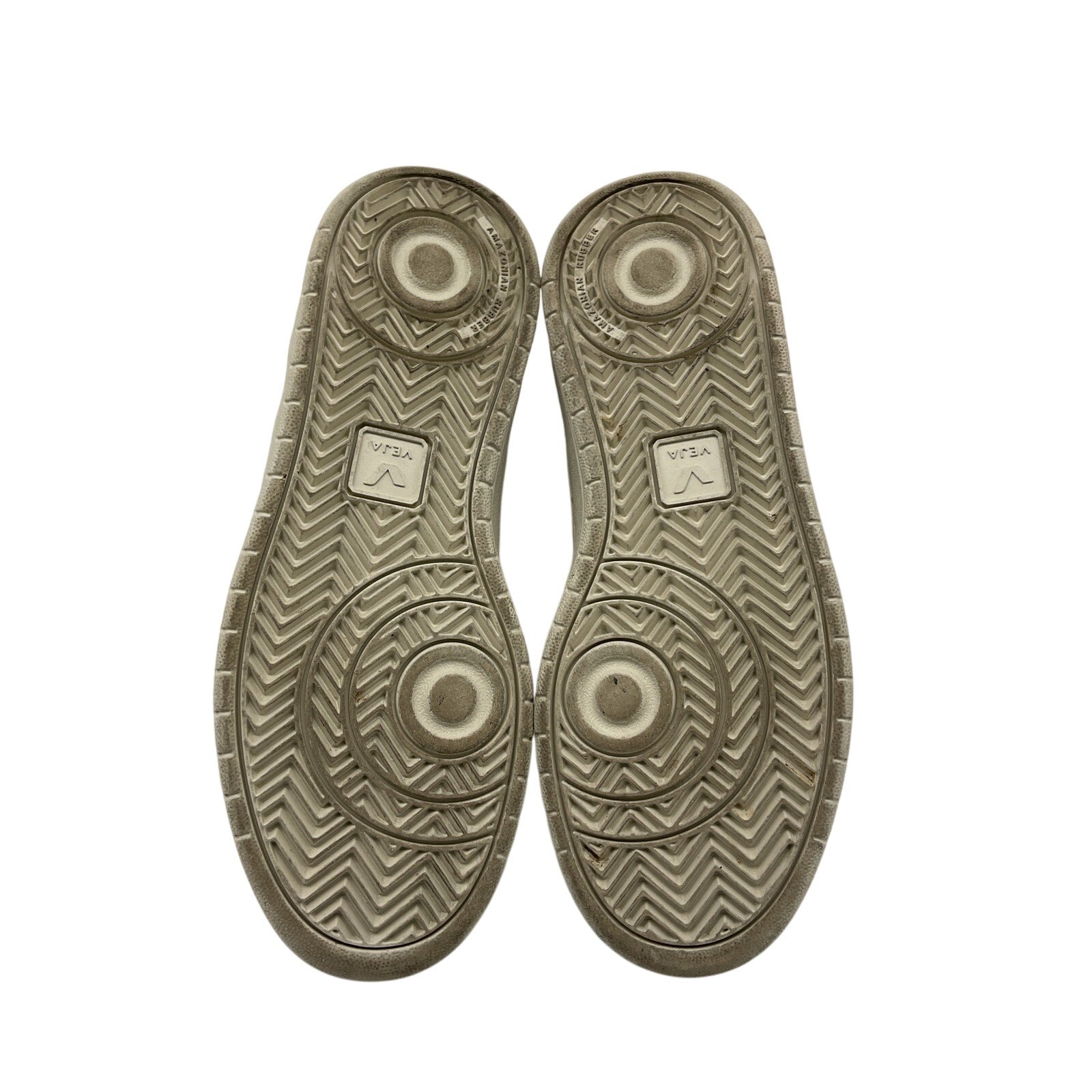 Veja 'V-15' White Leather Mid Sneaker Size 8