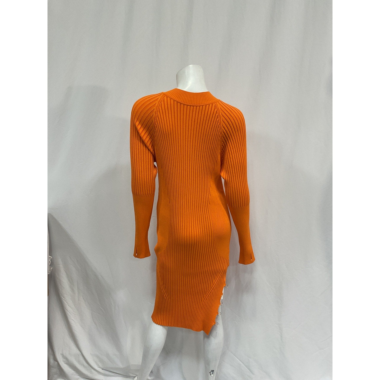 Jacquemus 'Pigolo' Orange Viscose Dress Size 44