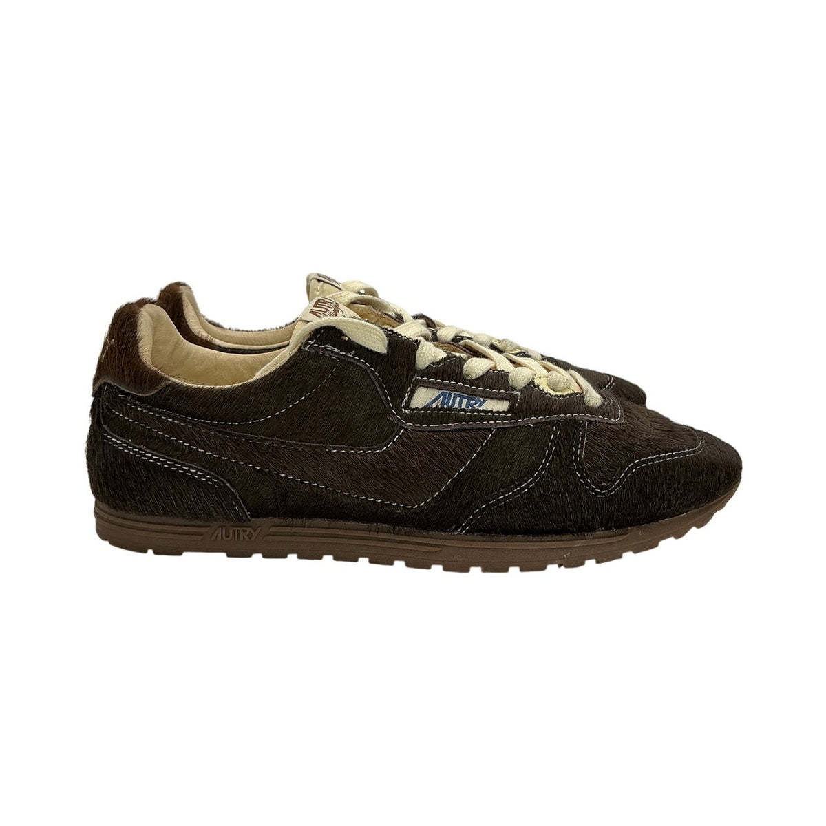Autry Textured Brown Windspin Sneakers Size 39