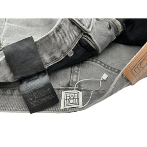 Toteme Washed Gray High Rise Organic Denim Jeans Size 2