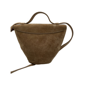 Flattered 'Evelina' Cream Suede Bag