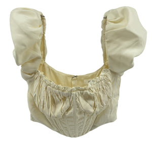 LPA Puff Sleeve Cream Claudette Top Size S NWT