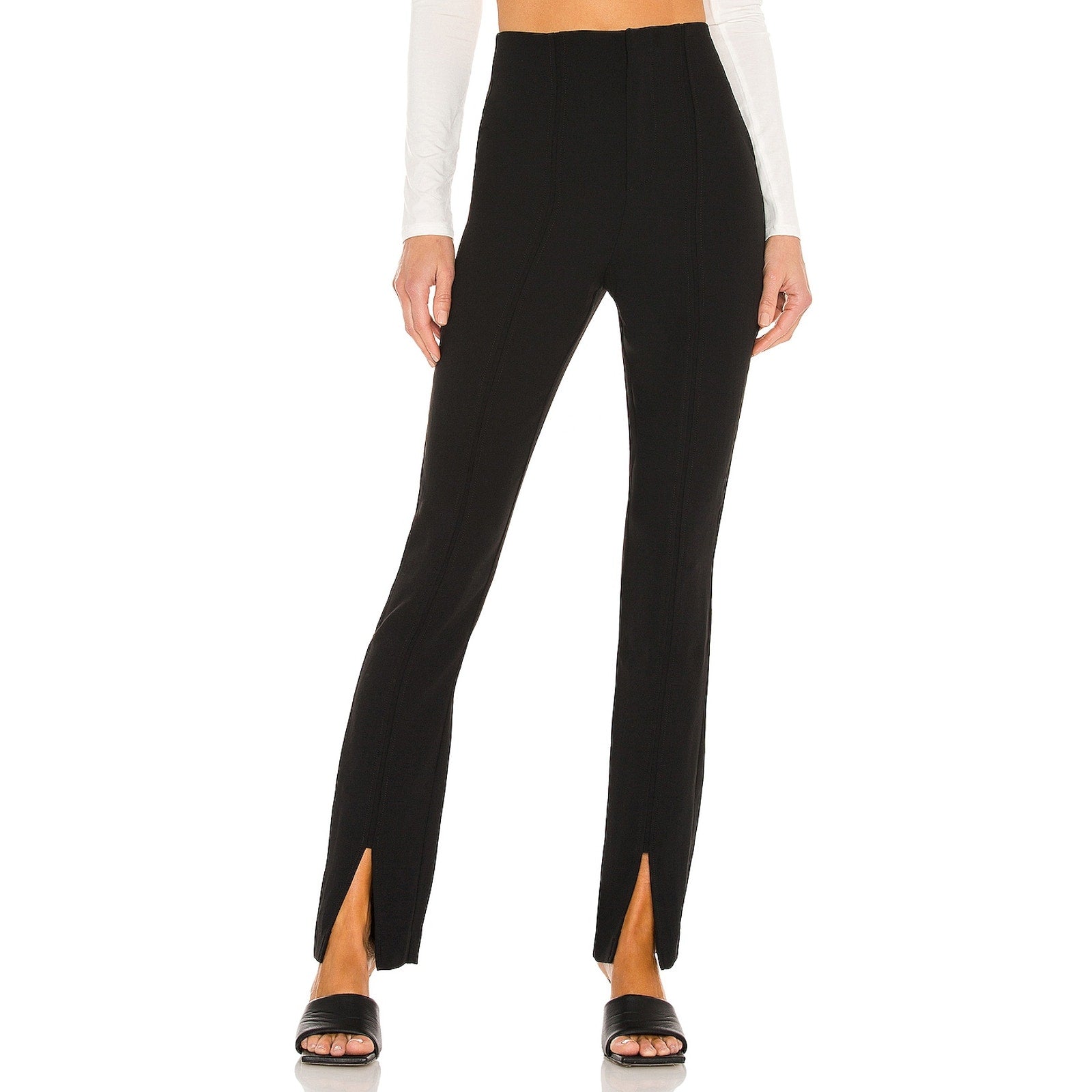 L'Academie 'Hanriette' Black Poly Pant Size S - NWT
