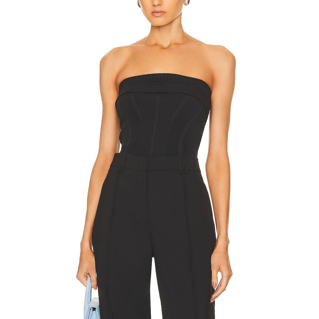 Jacquemus 'La' Black Maille Lucca Blouse Size 38