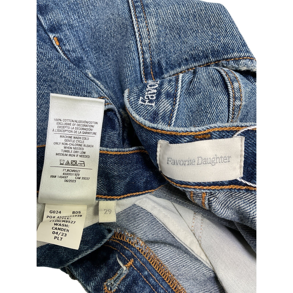 Favorite Daughter 'The Sadie' Blue Cotton High Rise Maxi A Line Skirt Size 29