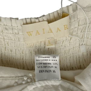 Waimari Lace Trimmed White Charlotte Dress Size L