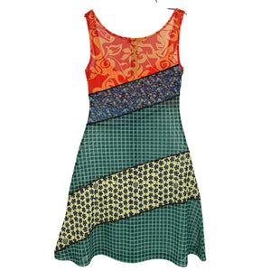 Miaou Patchwork Multicolor Ginger Dress Size XS