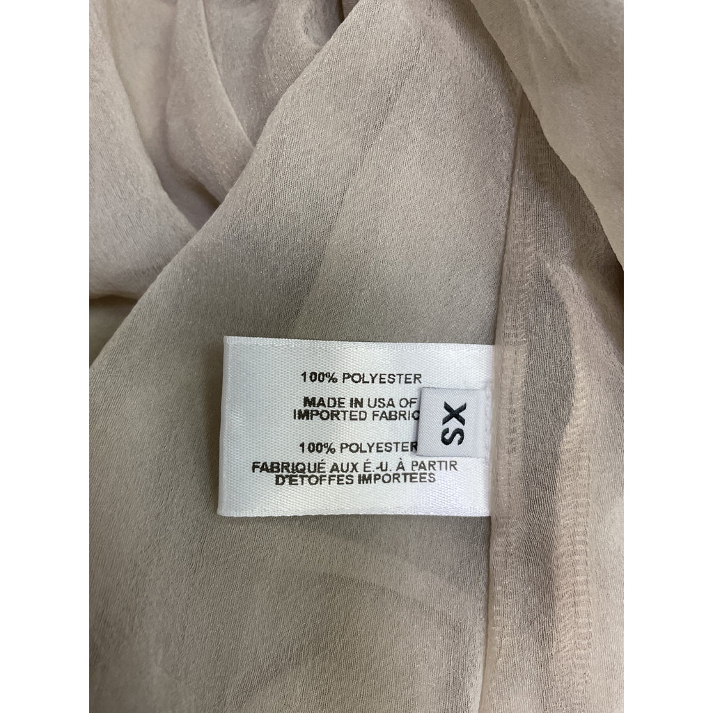 Proenza Schouler 'Dara' Beige Polyester Top Size XS
