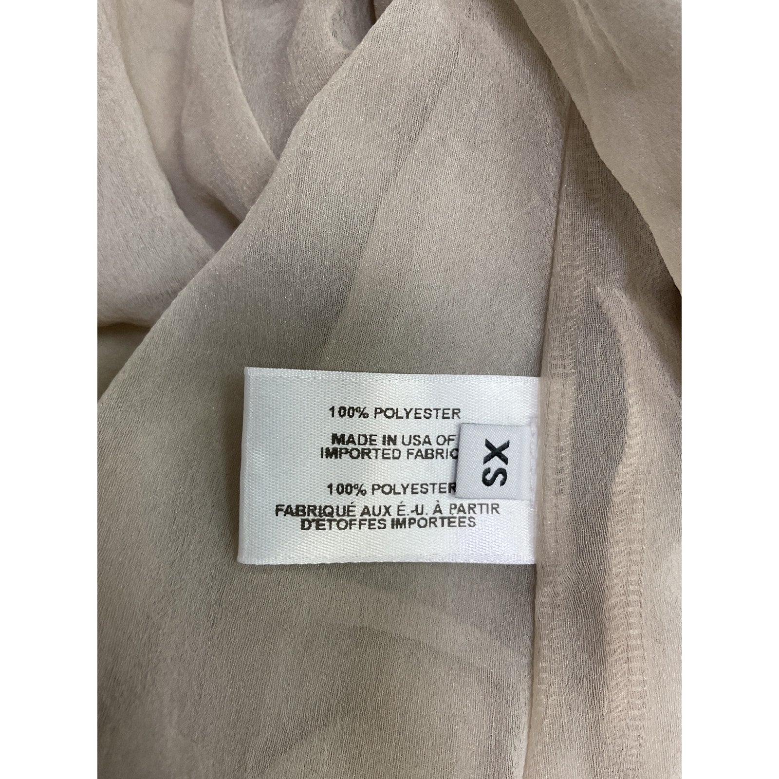 Proenza Schouler 'Dara' Beige Polyester Top Size XS