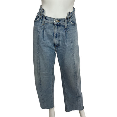 Agolde Modern Matrix Pieced Angled Denim Jeans Size 27