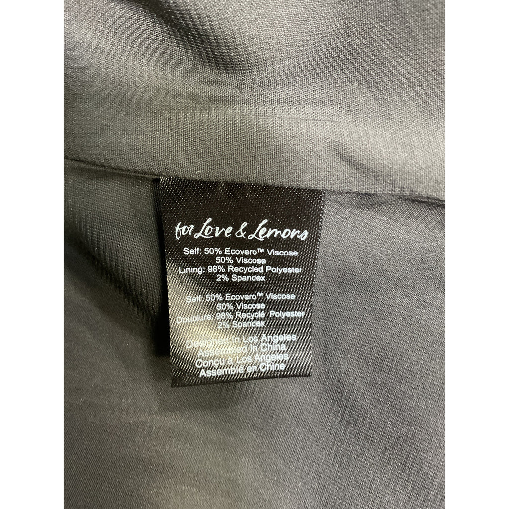 For Love & Lemons 'Aiko' Black Viscose Mini Skirt Size S