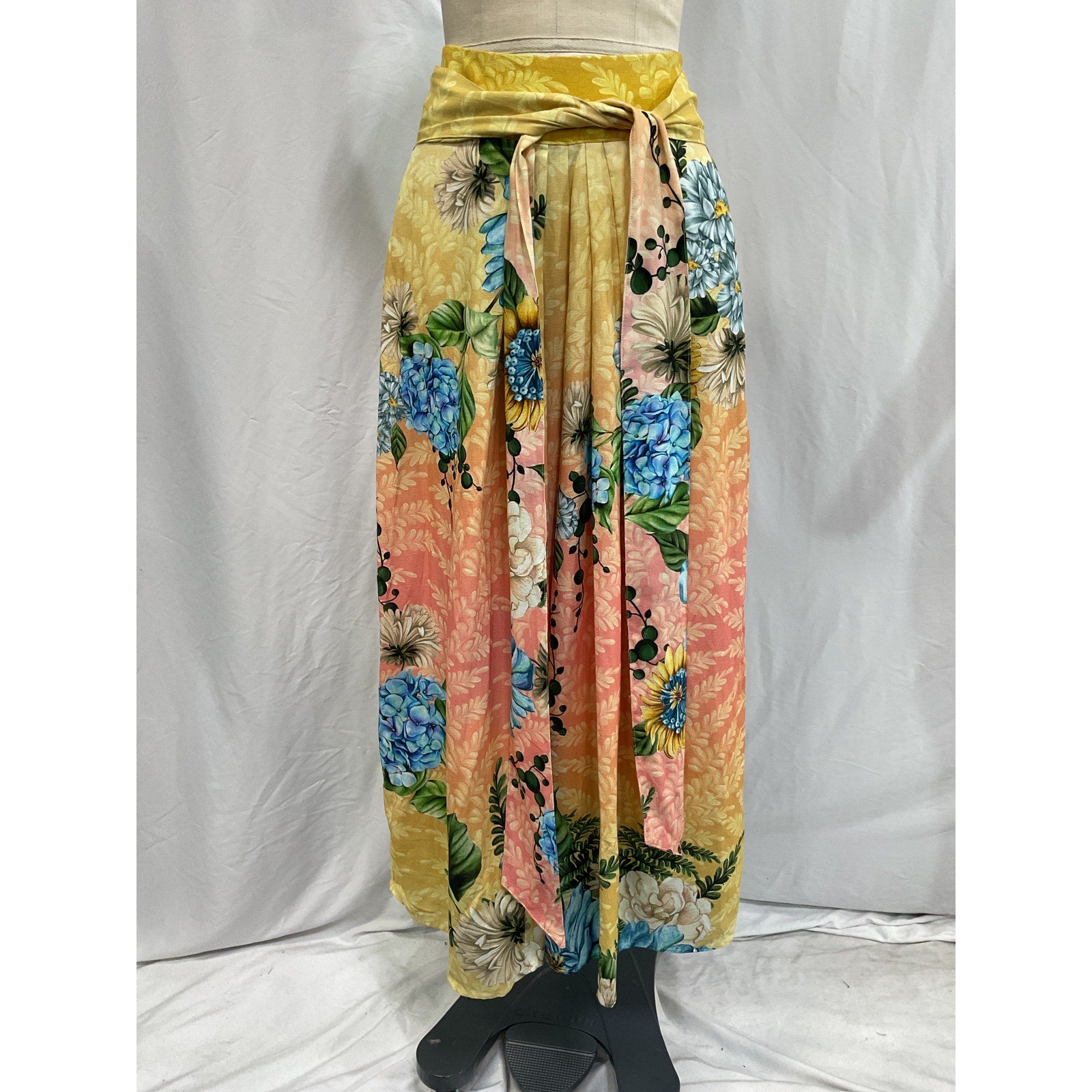 Agua Bendita 'Lee' Orange Linen Pants Size S - NWT
