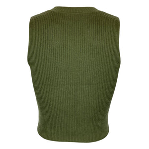 Sablyn Ribbed Olive Angie Tank Top Size S