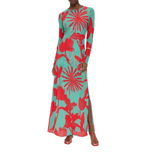 Eywasouls Malibu Floral Multicolor Scarlet Dress Size XS