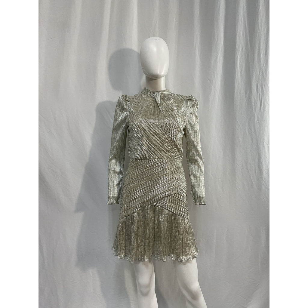 Saylor 'Saydee' Silver Polyester Dress Size M
