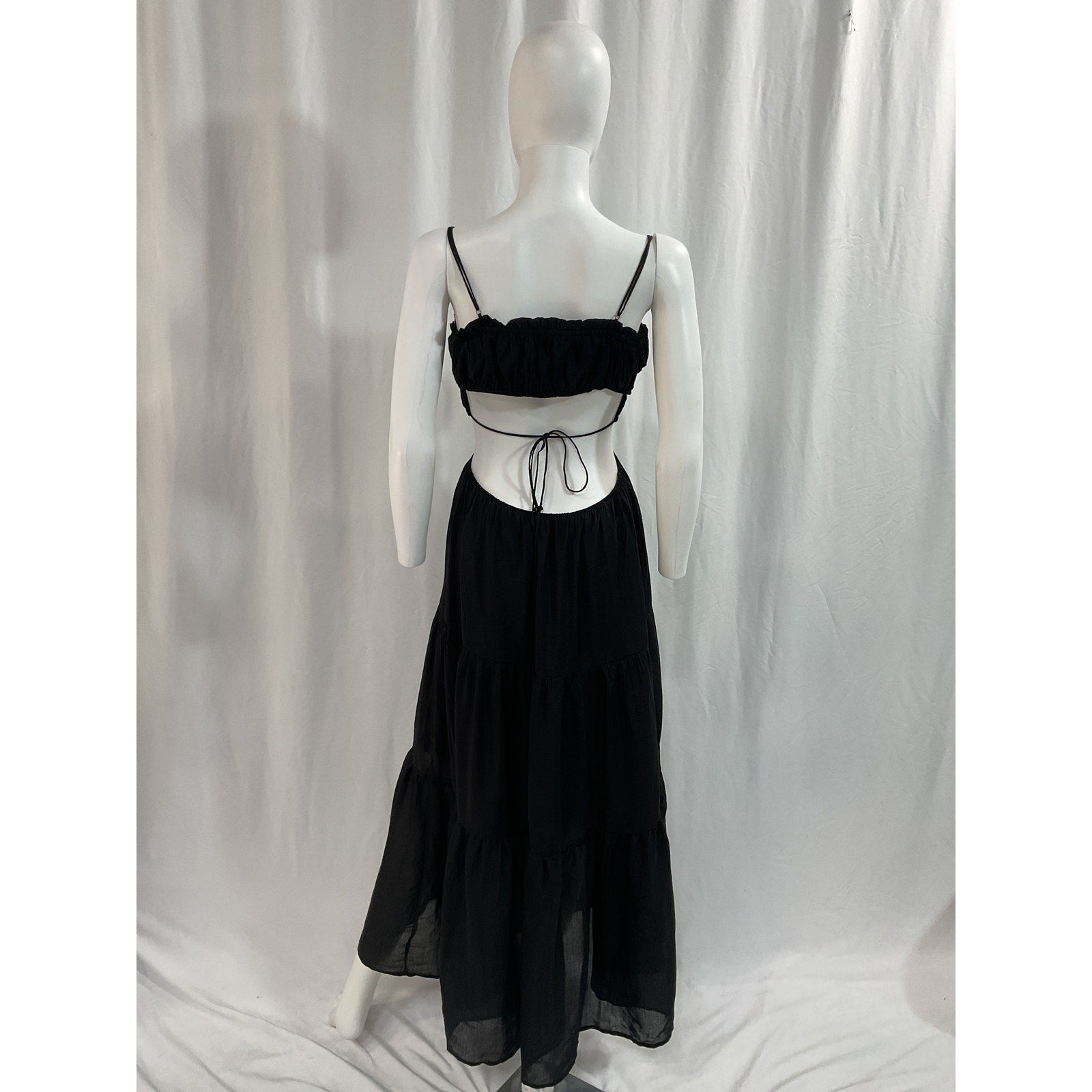 Astr The Label 'Odina' Black Back Cut Out Dress Size M