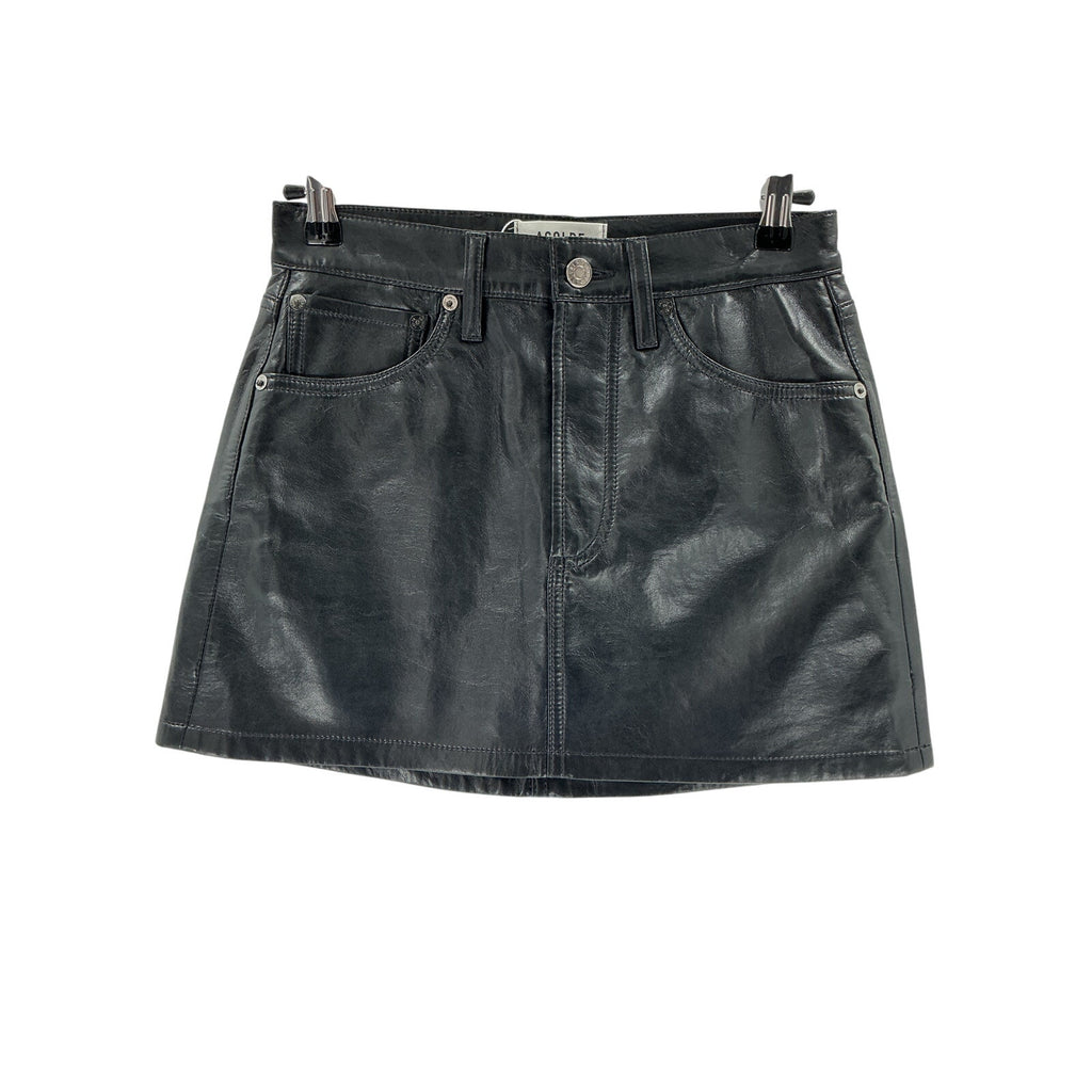 Agolde Black Mini Skirts Size 24