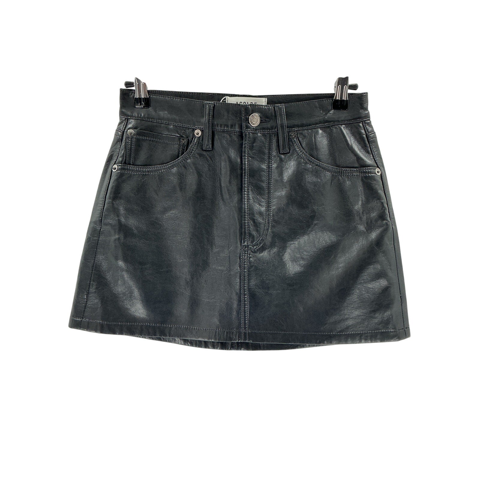 Agolde Black Mini Skirts Size 24