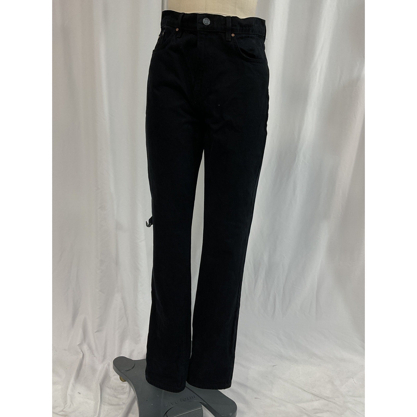 Reformation 'Banyan' Black High Rise Straight Denim Jeans Size 28