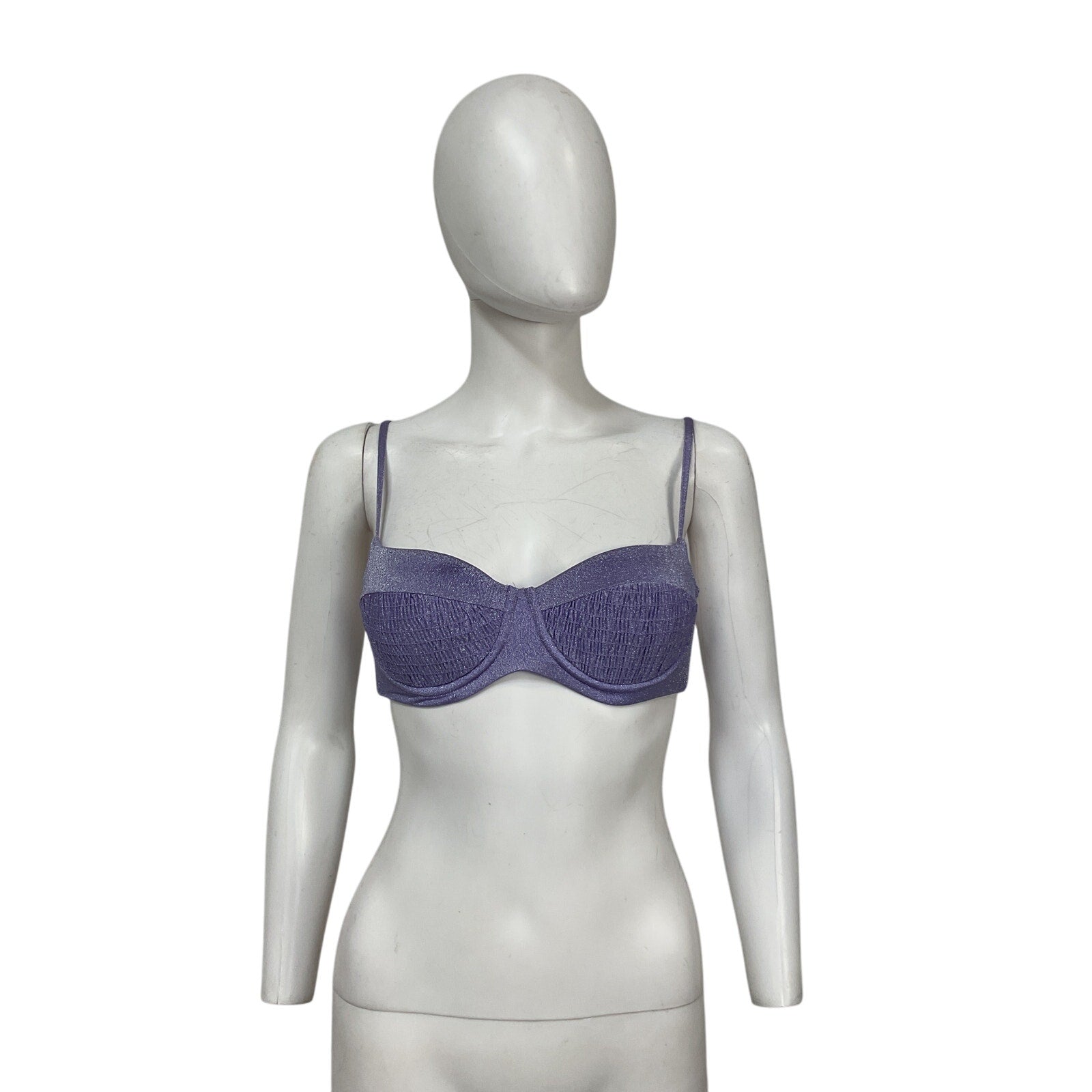 L*Space 'Marley' Purple Nylon Top Size S