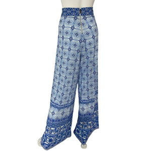 Alice + Olivia Wide Leg Greek Tile Athena Pants Size 8
