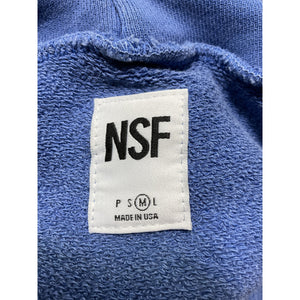 Nsf 'Lisse' Blue Cotton Blend Hoodie Size M