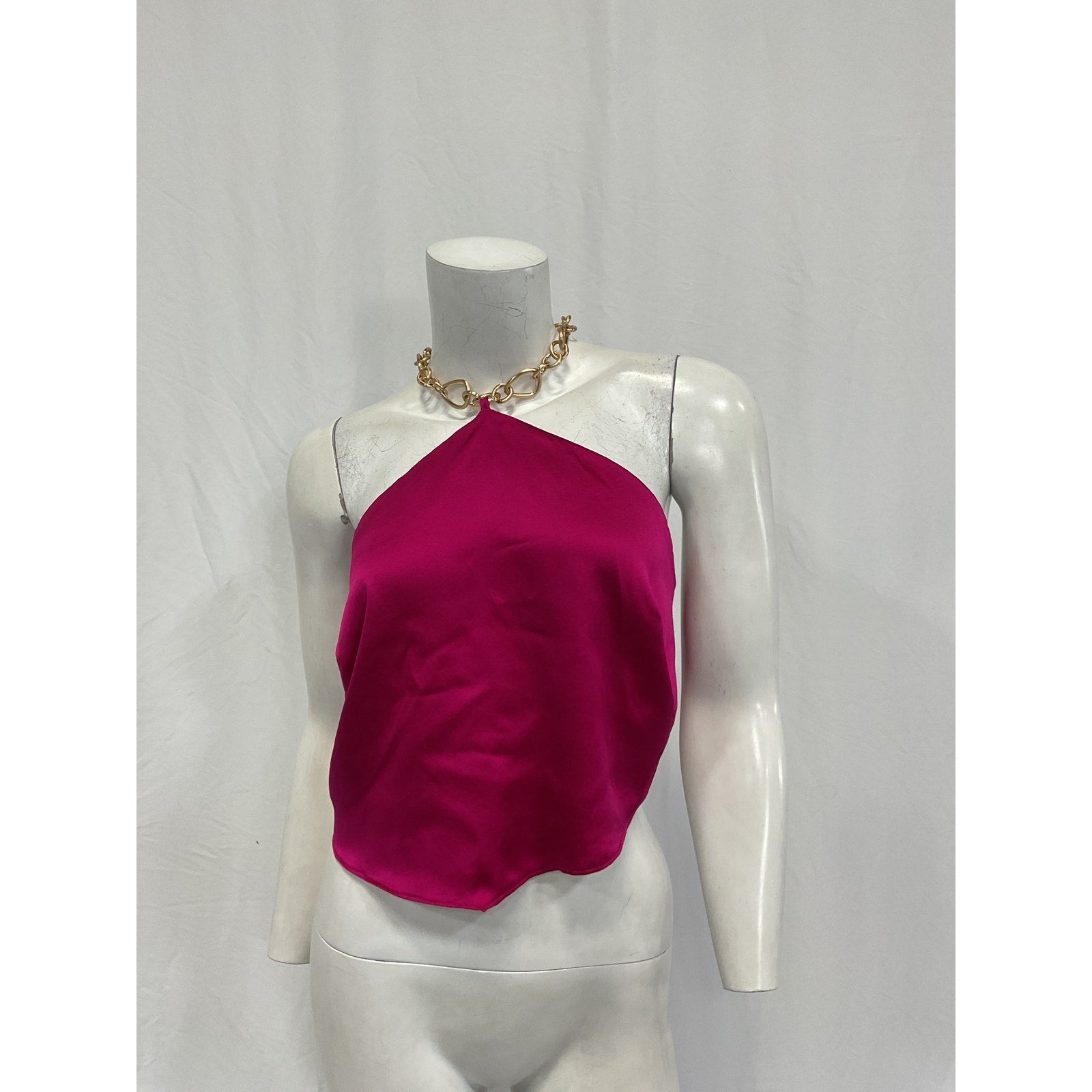 Cult Gaia 'Olivine' Pink Silk Top Size M - NWT