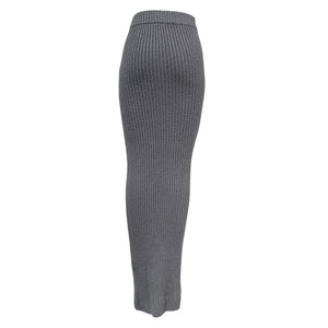 Lpa Ribbed Gray Nara Skirt Size XS
