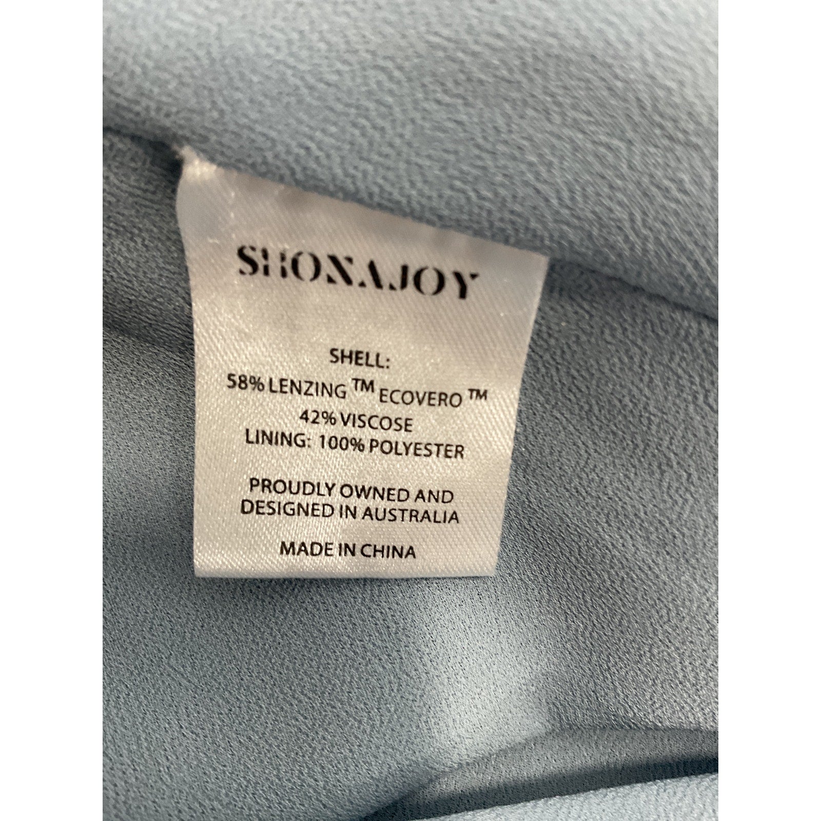 Shona Joy 'La Lune' Blue Lace Back Satin Maxi Dress Size 4
