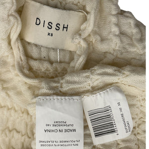 Dissh Textured Beige Hendrick Long Sleeve Knit Top Size XS