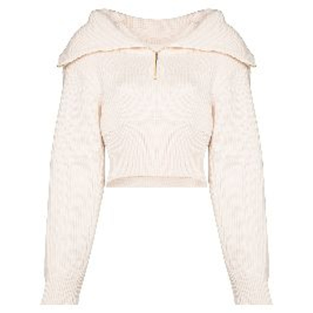 Jacquemus 'La Maille' Cream Wool Risoul Jumper Size 36