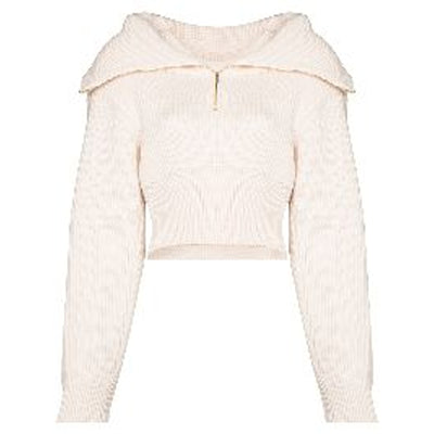Jacquemus 'La Maille' Cream Wool Risoul Jumper Size 36