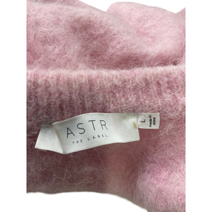 Astr The Label Fuzzy Pink Clarissa Sweater Size L