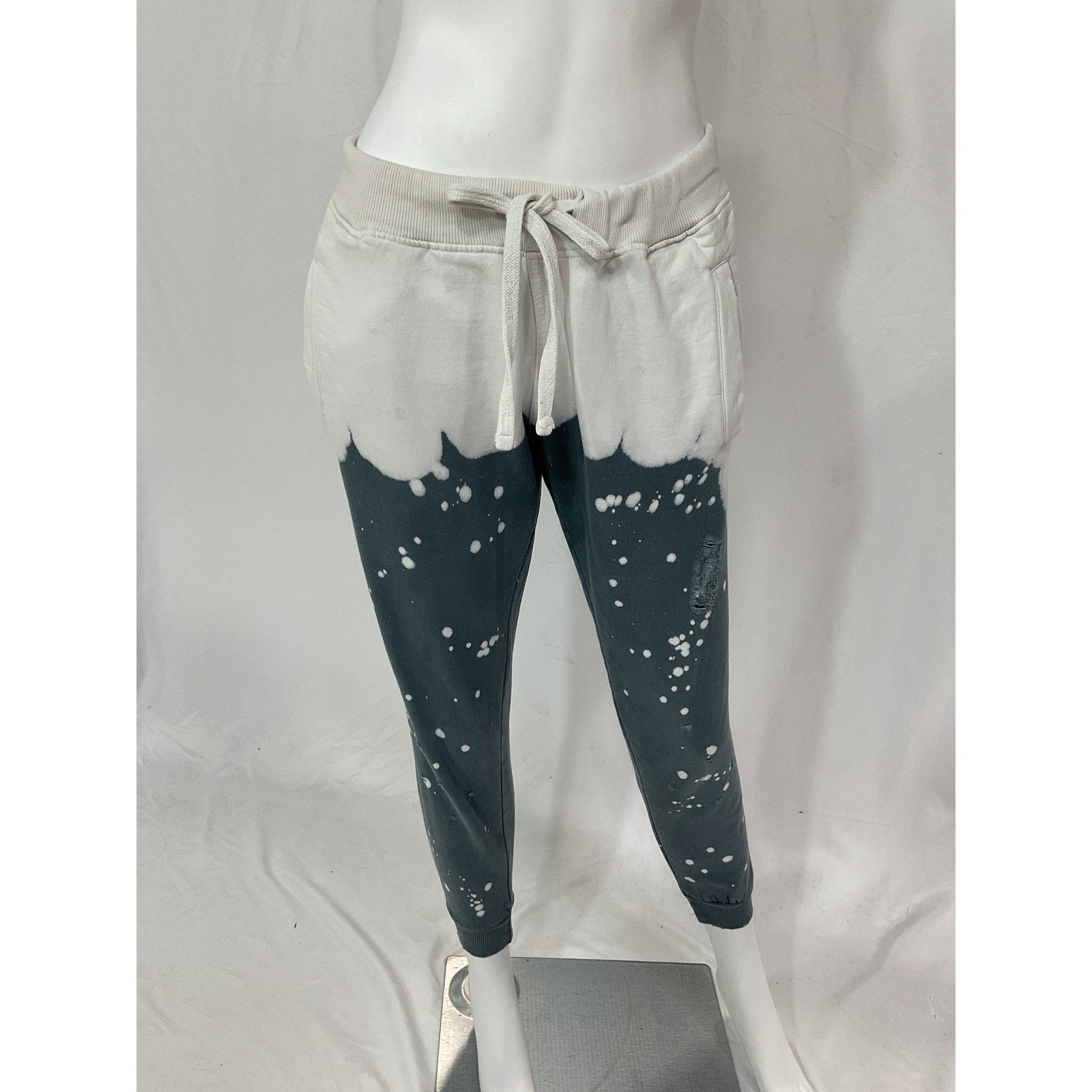 La Detresse 'Acid' White Wash Sweatpants Size S