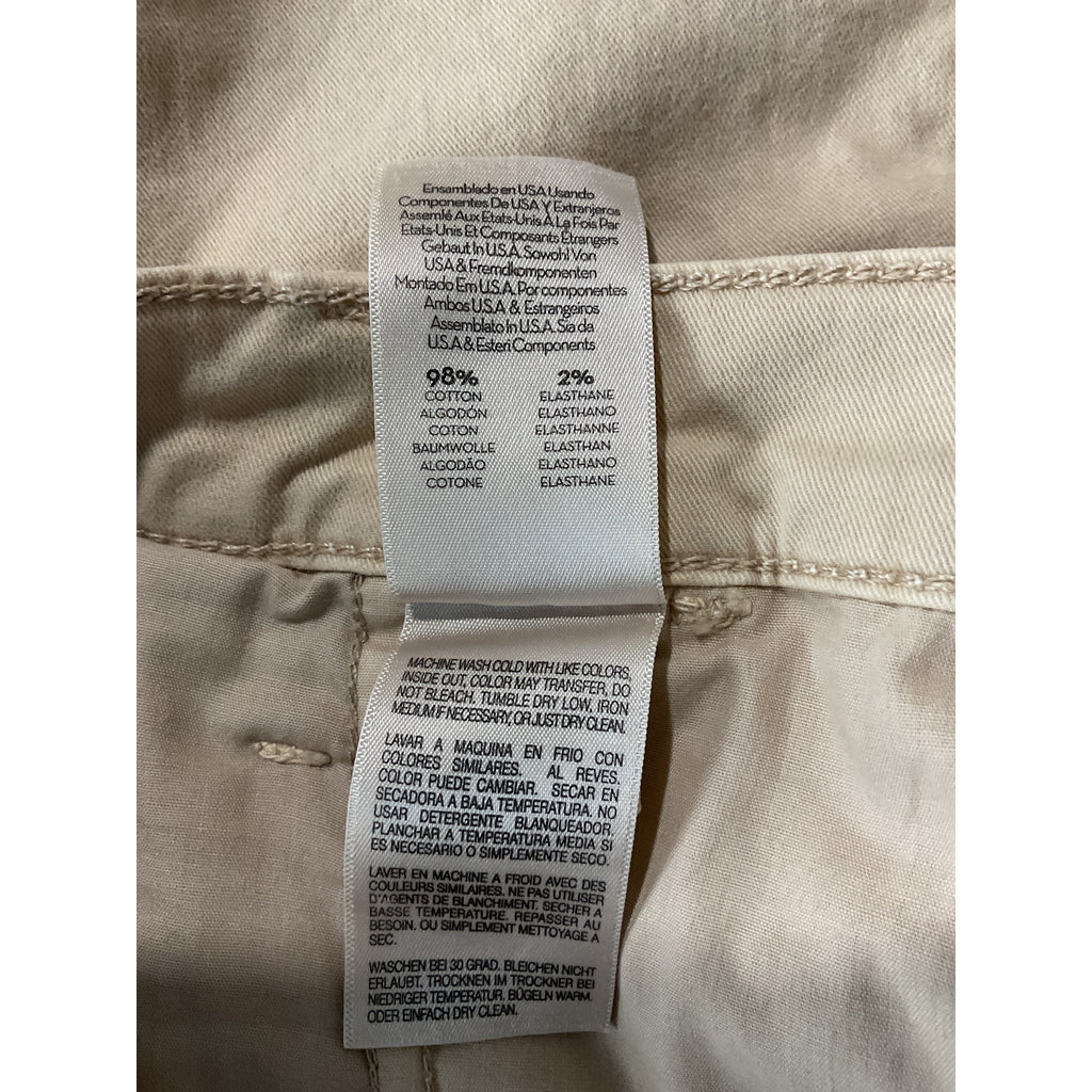 Mother The Pleated White Cotton Catch All Shorts Size 29