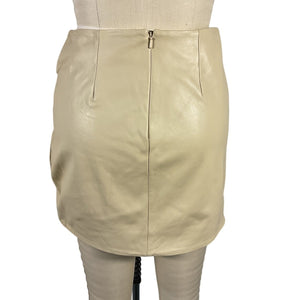 Lamarque Ruched Tan Aricia Skirt Size 2