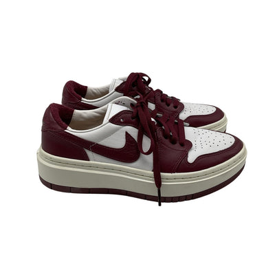 Jordan Premium Burgundy Air Jordan 1 Low Elevate Sneakers Size Womens 8