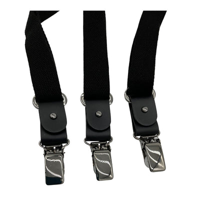 Dolce & Gabbana Adjustable Black Leather Insert Braces