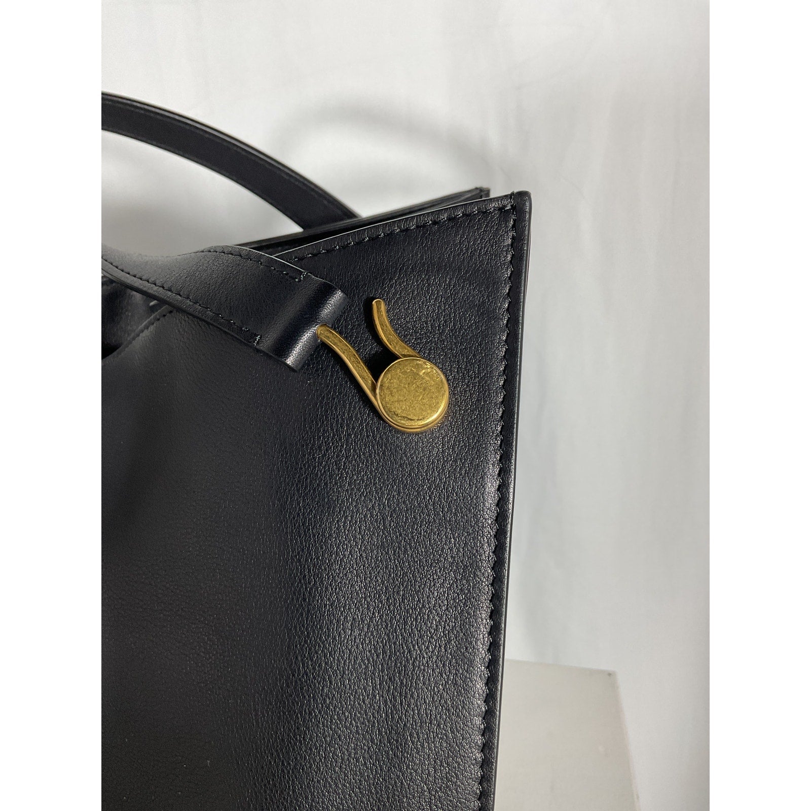 The Row 'Alexia' Black Leather Leather Tote Bag