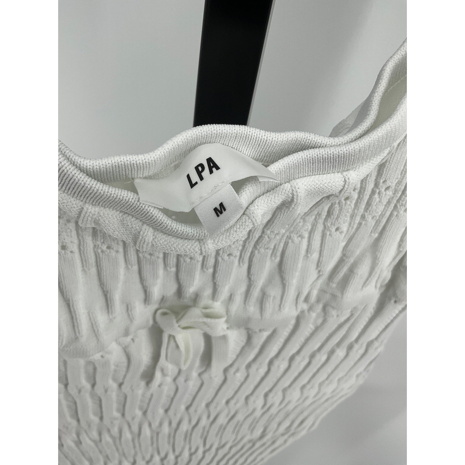 Lpa 'Gracie' White Viscose Midi Dress Size M